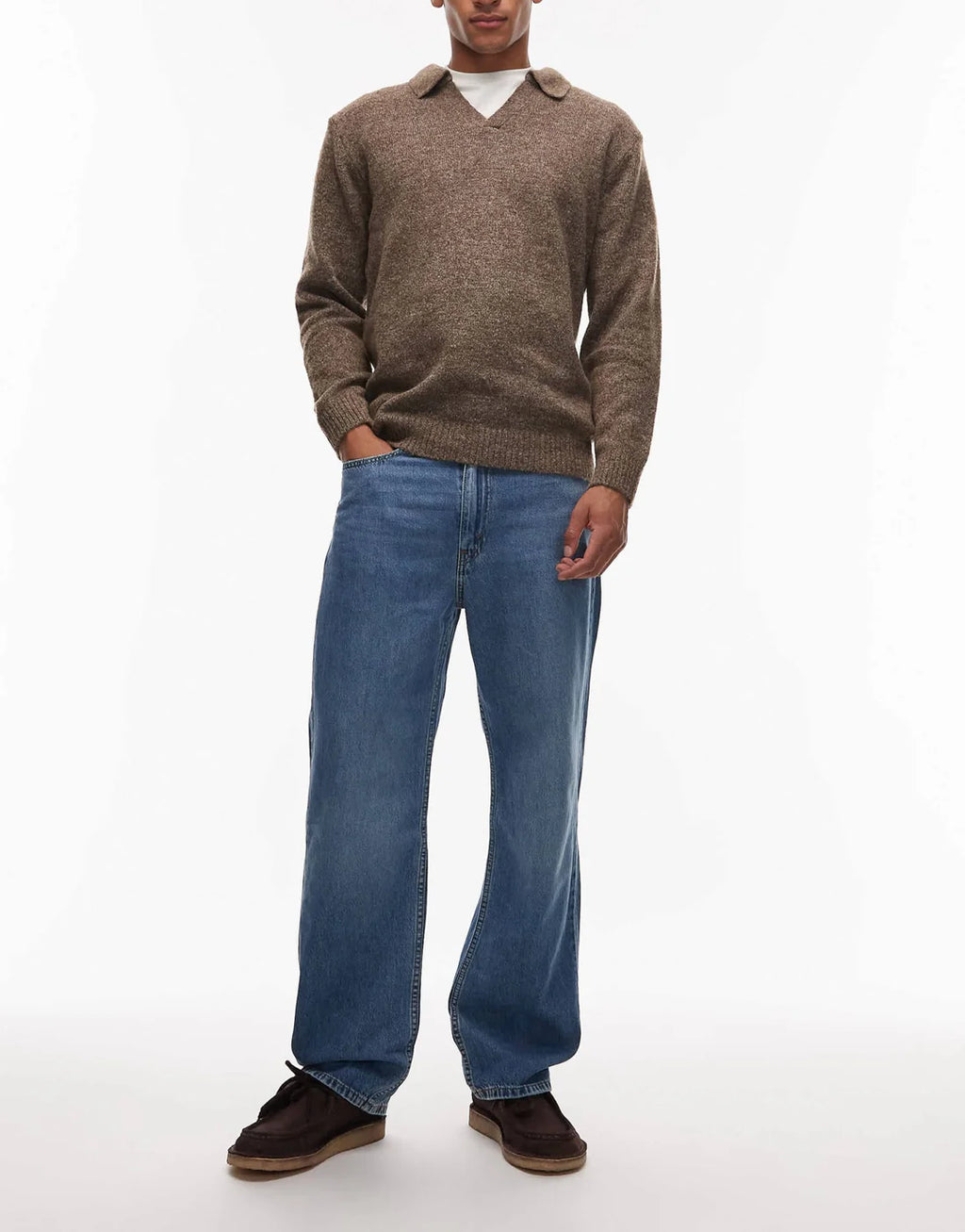 Levi's 565 loose straight lightweight jeans in mid wash