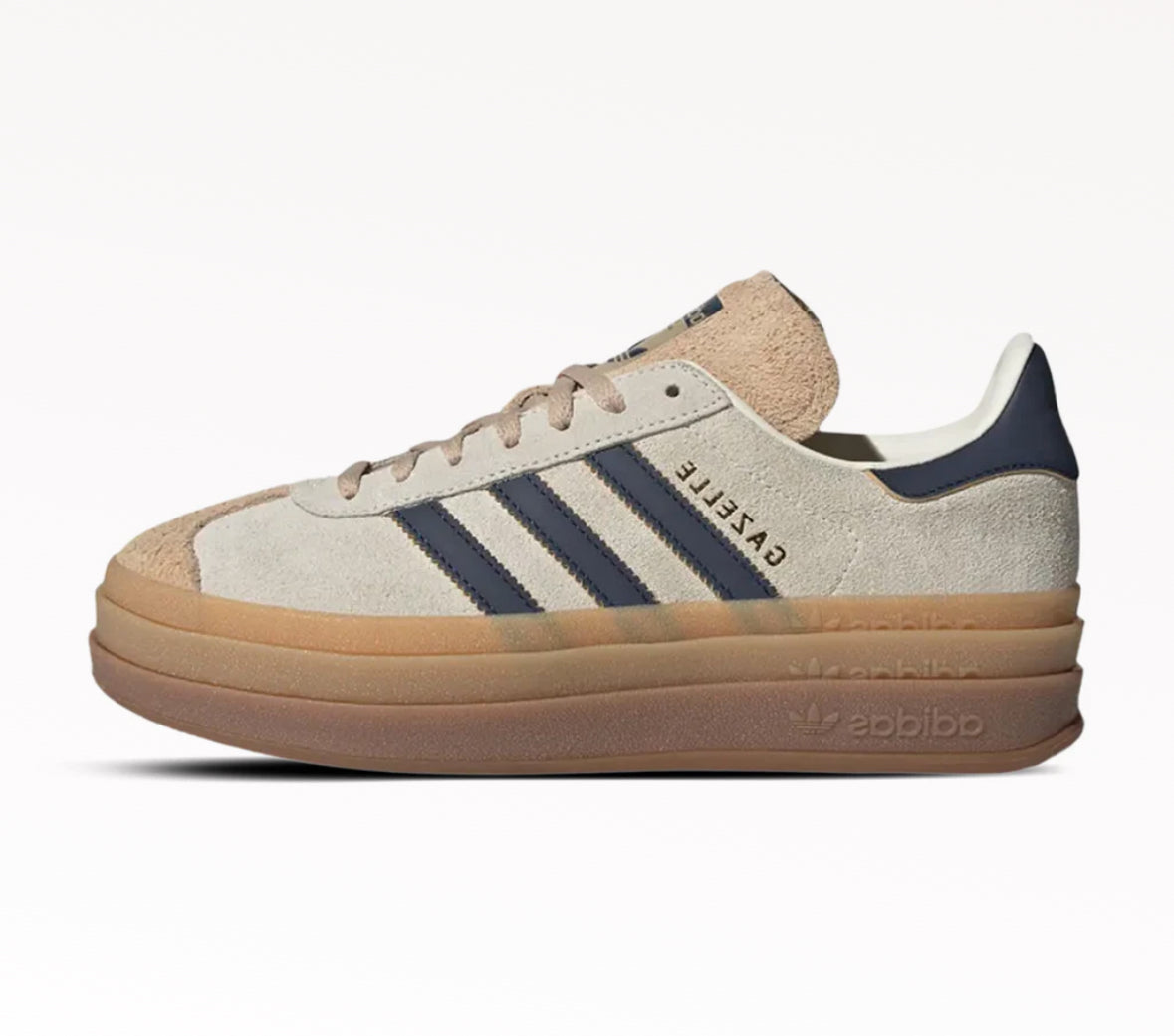 Adidas Gazelle Bold Beige Navy